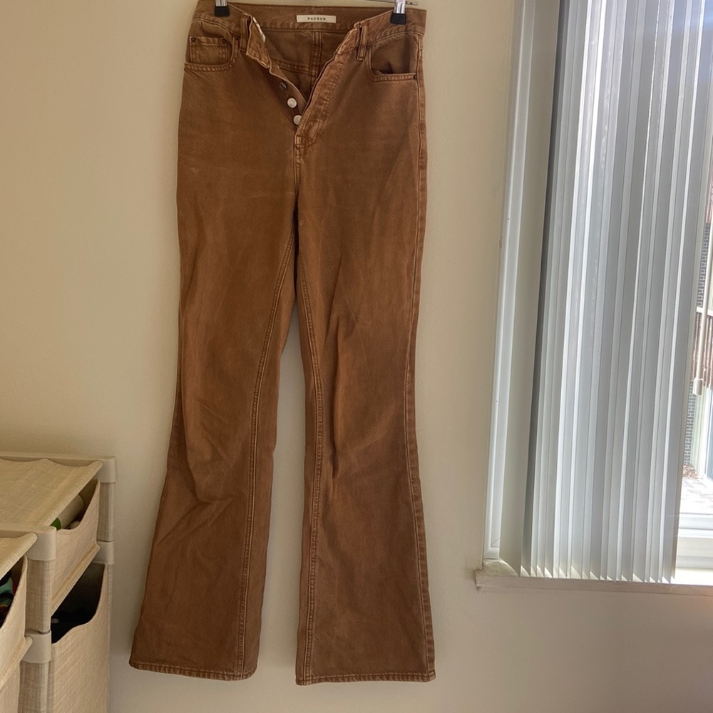 Pacsun Brown High Rise Bootcut Jeans